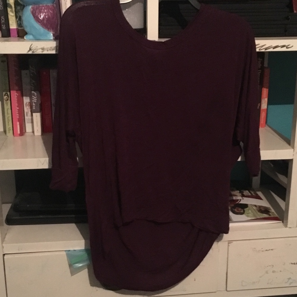 Mauve Mid Sleeve Shirt